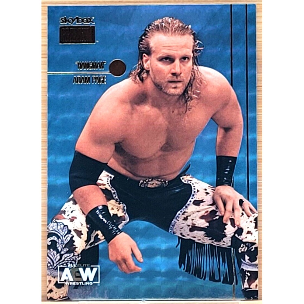 2022 UPPER DECK AEW METAL UNIVERSE "HANGMAN" ADAM PAGE SKYBOX PREMIUM SAPPHIRE